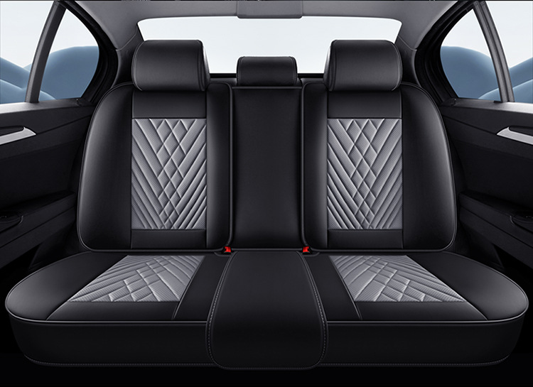 2026 Cross-Border New Product Car Seat Cushion 3D Full-Cover Stereo Napa Leather Seat Cover Lumbar Cushion Universal Seat Cushion for All Seasons
