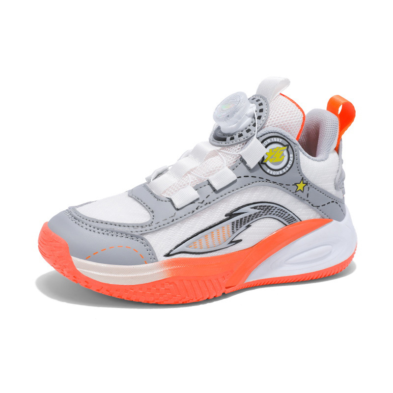 Niñas 2025 nuevas zapatillas deportivas de otoño para niños respirantes de malla de botones de niños grandes zapatos casuales de papá