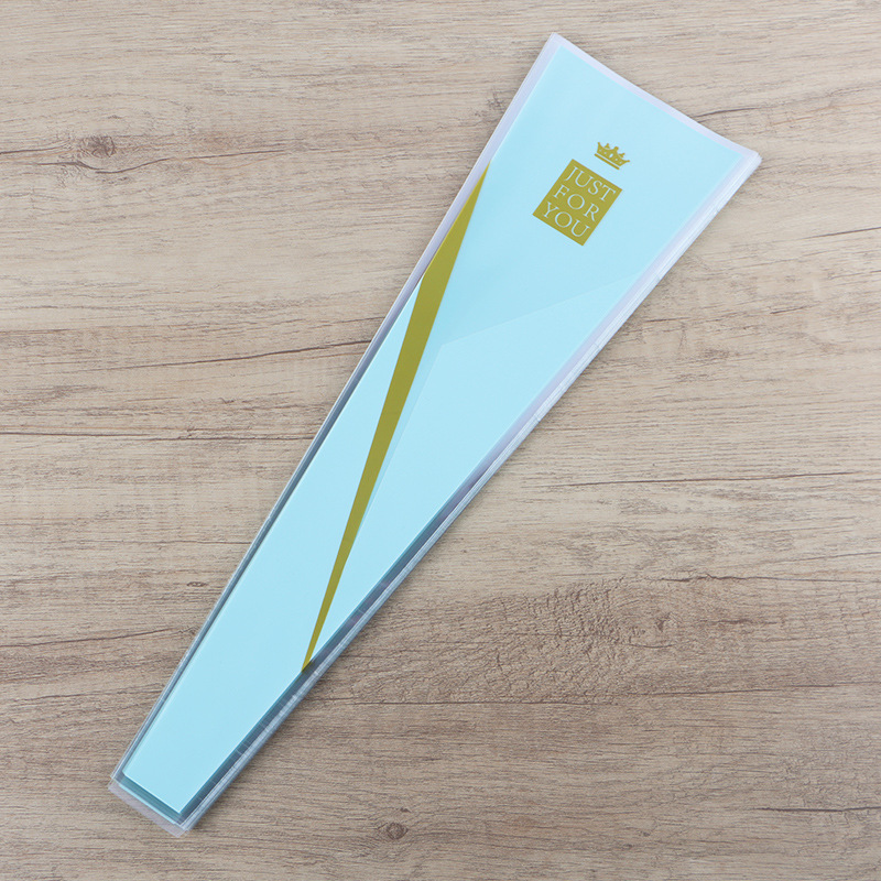 520 Día de San Valentín Corona de una sola rosa Bolsa de flores Material de embalaje Día de San Valentín OPP Bolsa de ramo de plástico al por mayor