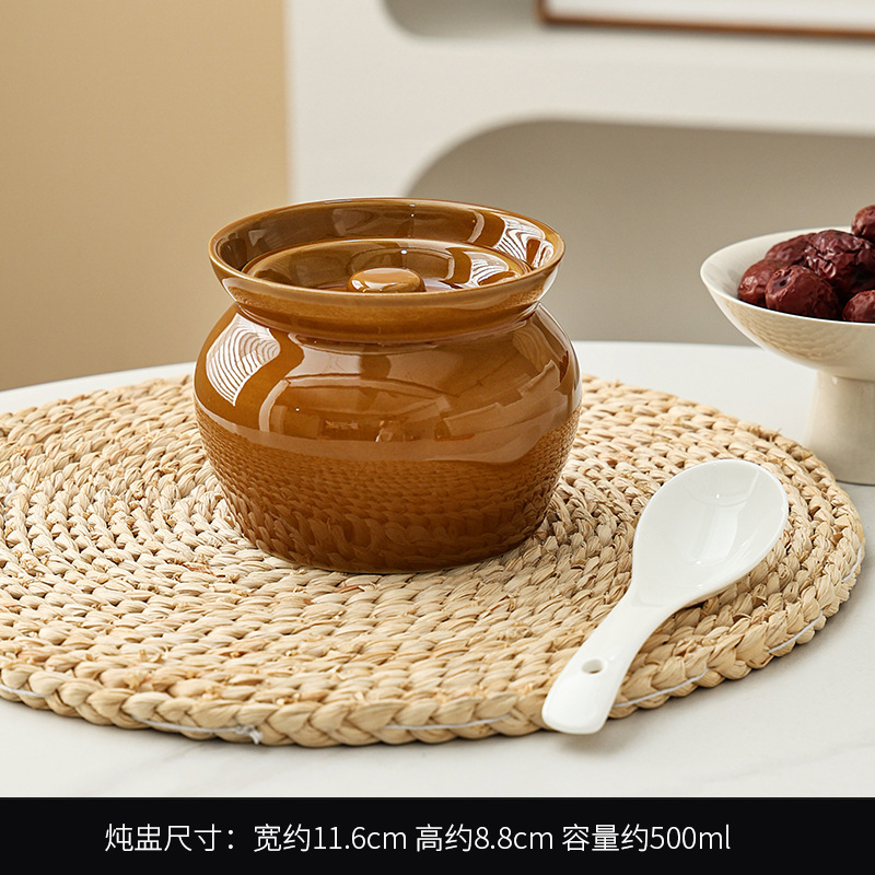 Olla de olla de barro guisada en agua, olla de estofado para una persona, olla de sopa con tapa, snacks de Shaxian, olla de sopa hirviendo de cerámica, venta directa de fábrica image 12