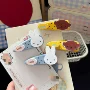 三角咖色秋季新款鸭嘴夹