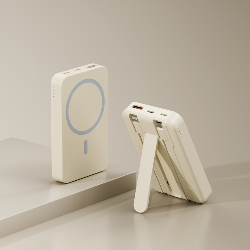 Carga rápida transfronteriza magnetic cargar soporte de cinturón de tesoro 10000mAh portátil cargador inalámbrico fuente de alimentación portátil impresión de regalo