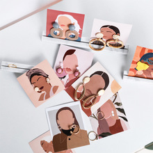 创意耳饰展示卡 耳线卡纸展示架耳夹卡片 耳钉标签耳环卡片纸