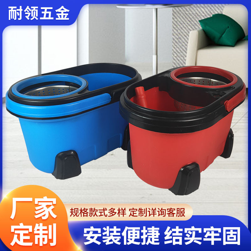 家用懒人旋转拖把 免手洗双驱动洗脱合 金刚款旋转拖把