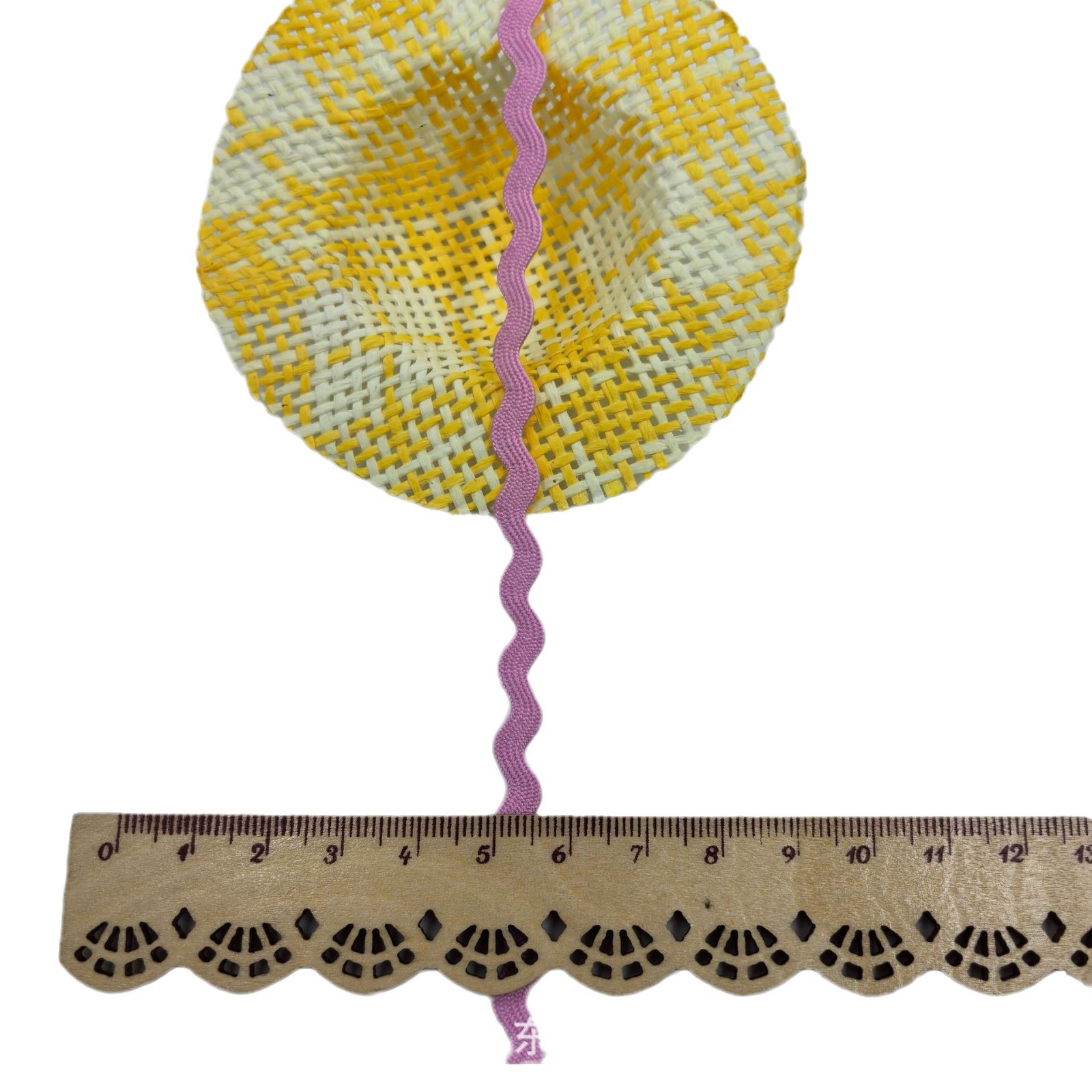 Venta directa de fábrica 5MM poliéster color curvado cinturón de borde, equipaje, zapatos, sombreros, accesorios de juguete, cinturón de onda de encaje en forma de S