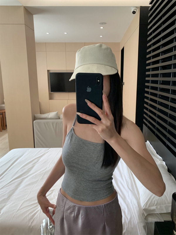 誉一新款2025夏季甜辣风内搭吊带女显瘦打底短款背心上衣女c25310|undefined