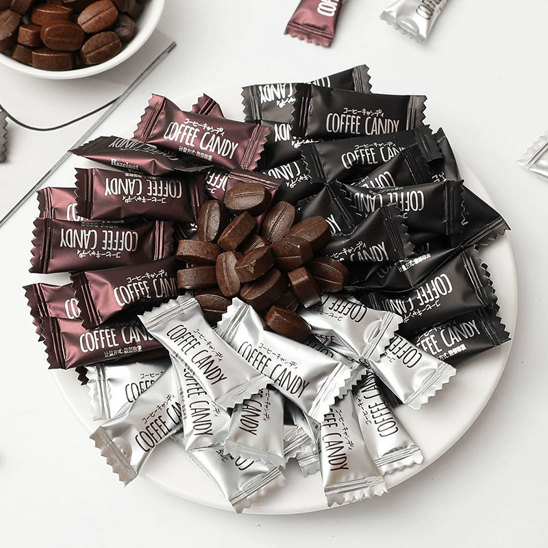 【整袋500g】特浓咖啡糖可嚼网红学生开车约会即食休闲小零食批发