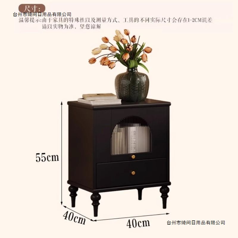 Antique Solid Wood American Bedside Table Bedroom Storage Cabinet Home Simple Retro Bedside Storage French Bedside Cabinet