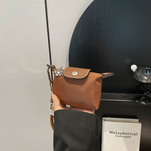 Cross-border Mini Dumpling Bag Longxiang Nylon Coin Purse Headset Lipstick Storage Bag Cute Small Hanging Bag in stock