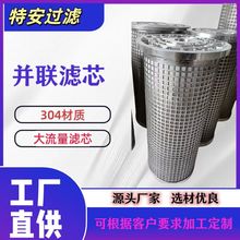 并联滤芯 汽轮机并联滤芯 钢厂稀油站过滤器 304不锈钢折叠滤芯