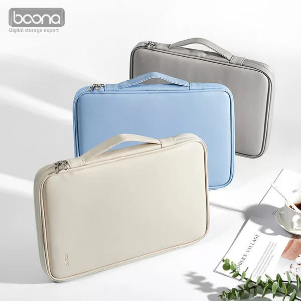 The Full-Opening Leather Laptop Sleeve Is Suitable for Apple, Lenovo, Dell, and Huawei Laptops