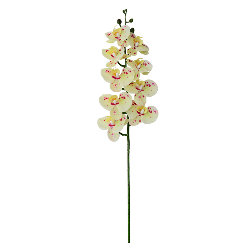 Flores de alta calidad 9 cabezas 7 cabezas 5 cabezas orquídeas mariposa sensación realista tela de seda de película flores falsas decoración de boda nórdica
