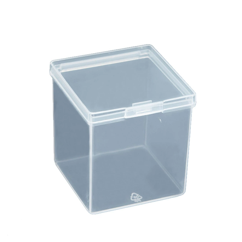 Factory wholesale Z558 square box transparent plastic box product original box hardware small storage box PP with cover