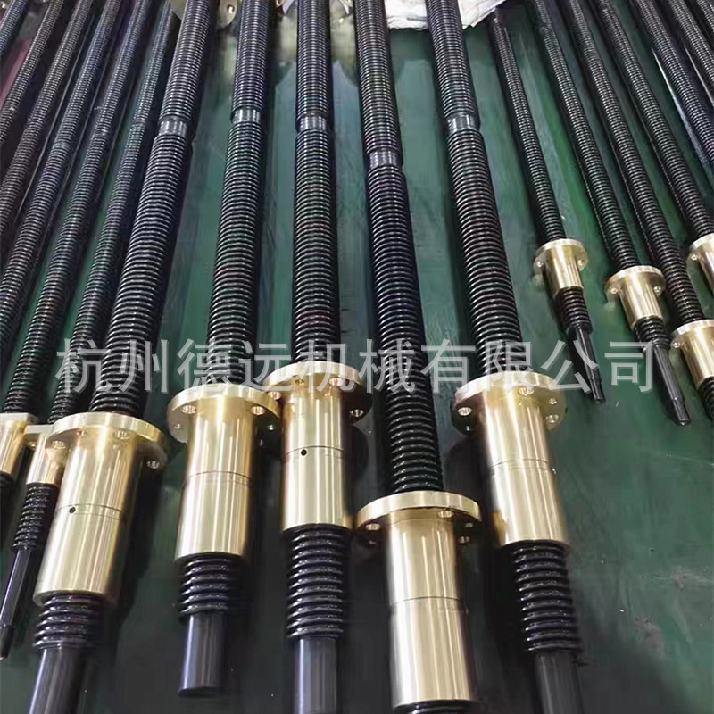 厂家直销正反牙梯形丝杆配铜螺母不锈钢多头全螺纹螺杆加工丝杠