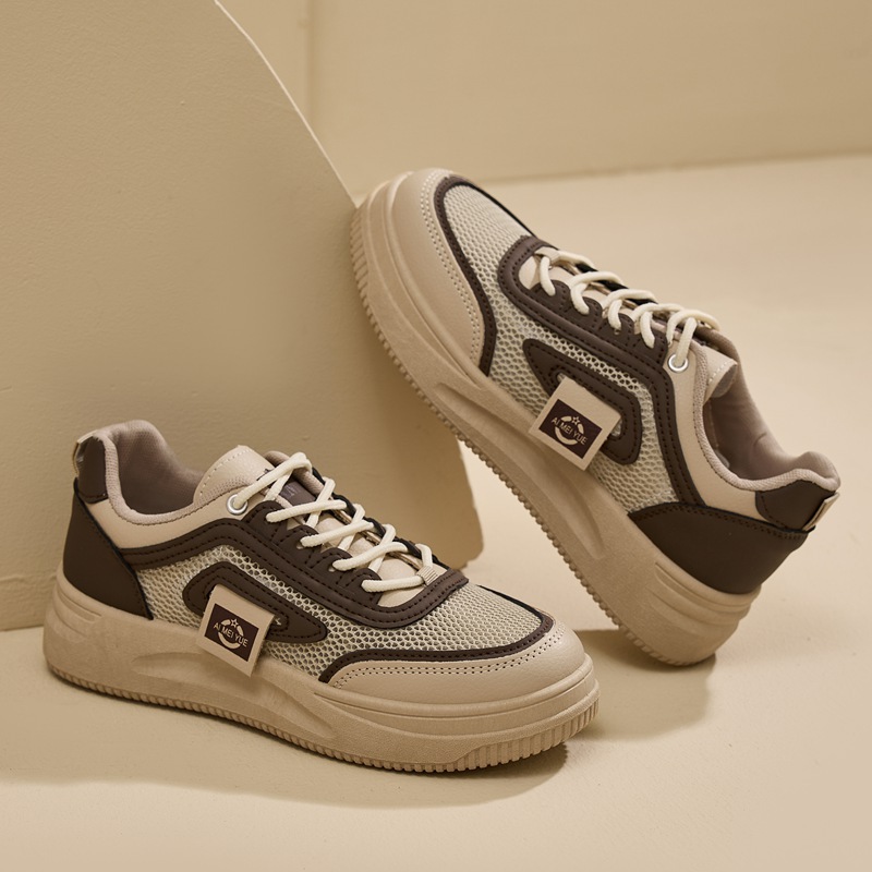 Zapatos de malla 2026 primavera y verano zapatos de mujer zapatos de suela suave no cansados zapatos deportivos de mujer zapatos blancos de mujer zapatos de suela gruesa
