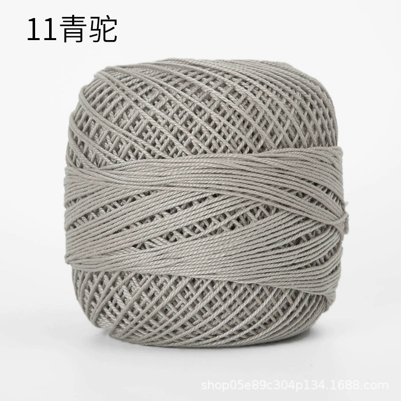 Шёлковая crochet нить шарики, 3 размера, разноцветная пряжа для вязания сумок и крючком