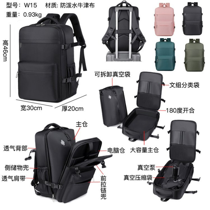 均码双肩包尼龙布2025年春季拉链