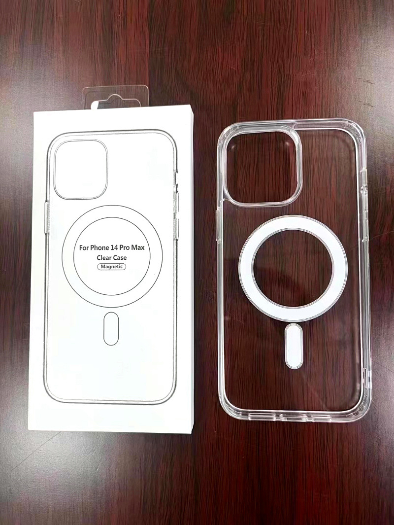 Funda para teléfono móvil magnética transparente Apple 16promax Samsung S25 acrílico 15pro todo incluido 13 funda protectora