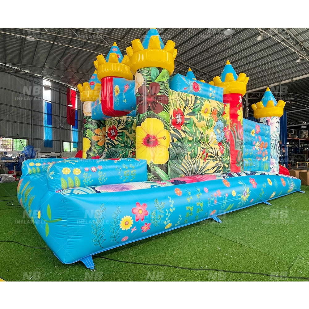 Parque de juegos al aire libre infláble casa rebotante deslizante castillo combinación estand trampolín fiesta centro comercial equipos de atracción a gran escala