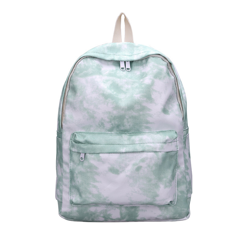 Tie-dyed moda schoolbag mujer estudiante de secundaria coreano japonés Junior High School estudiante mochila artística mochila de nylon