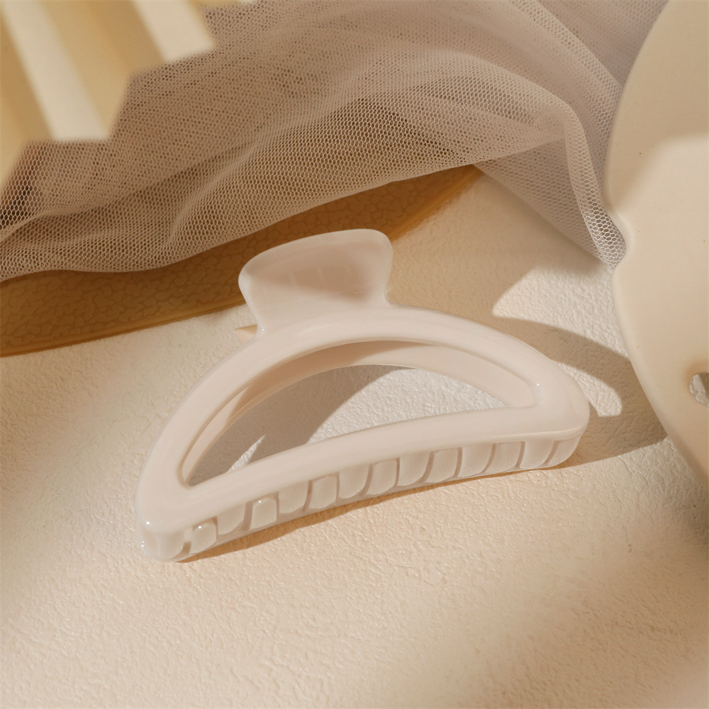 Pinza para el cabello, temperamento femenino, clip de agarre de cara brillante, sentido mediano de alto nivel, parte posterior de la cabeza, clip de tiburón, pequeño volumen de cabello, tocado