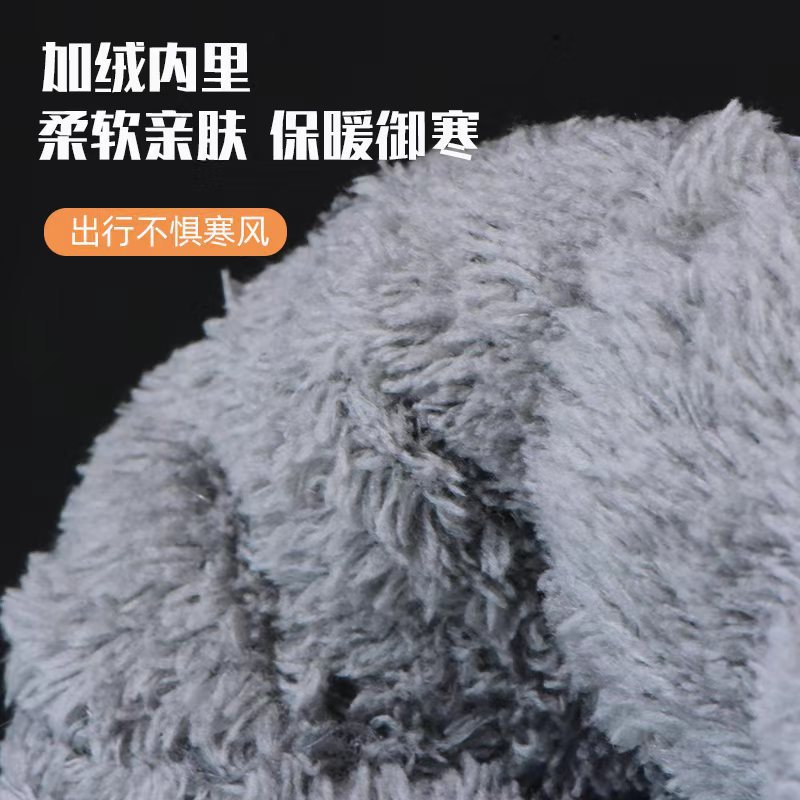 Winter electric vehicle gloves, fleece-lined and thickened, cold-proof and waterproof, hand guards for riding electric bikes, motorcycle gloves for winter