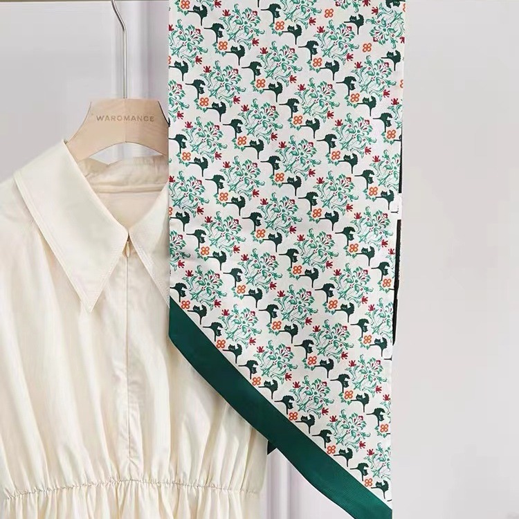Silk long scarf ribbon 100% mulberry silk scarf heavy industry scarf…