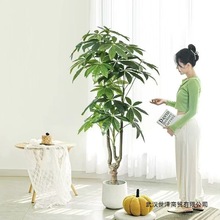发财树假树仿真绿植客厅大型盆栽室内装饰摆件高端轻奢仿生植物