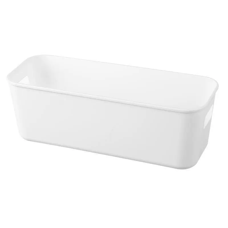 Table Storage Box, Plastic Desk Organizer, Rectangular 25.5×9×9 cm, Multi-Purpose