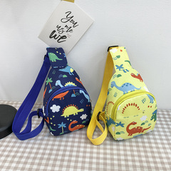 Foreign Trade Unicorn Dinosaur Chest Bag 2024 New Children's Bag Cartoon for Boys and Girls Baby Crossbody Bag Cute Pocket Money Bag