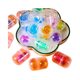 Factory wholesale 32*47mm capsule twist egg toy 2 yuan twist egg ball color crystal twist egg blind box gift