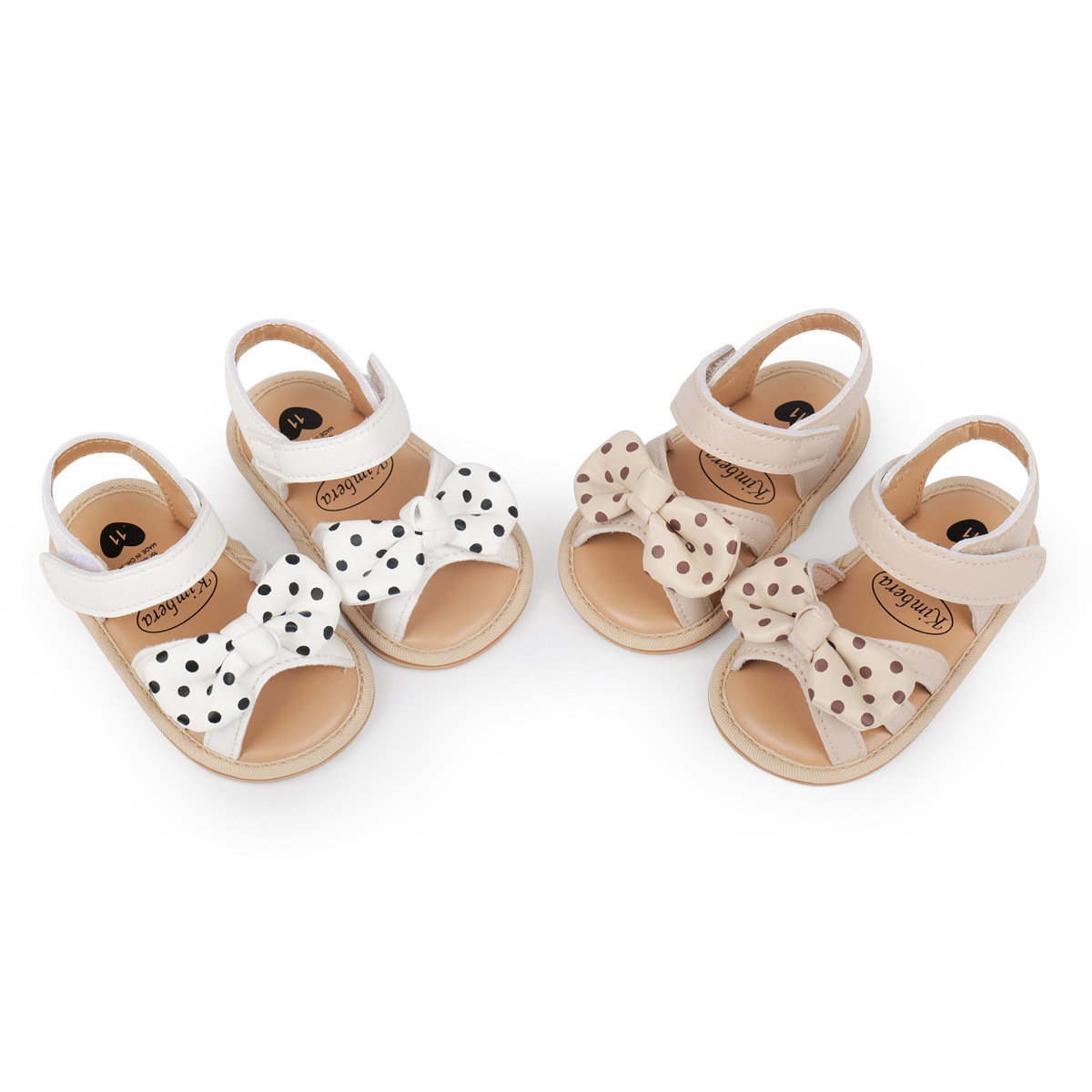 New Baby Sandals Summer Poll Dot Toddler Shoes Baby Girl Soft Rubber Bottom Open Toe Toddler Shoes Girl Princess Shoes