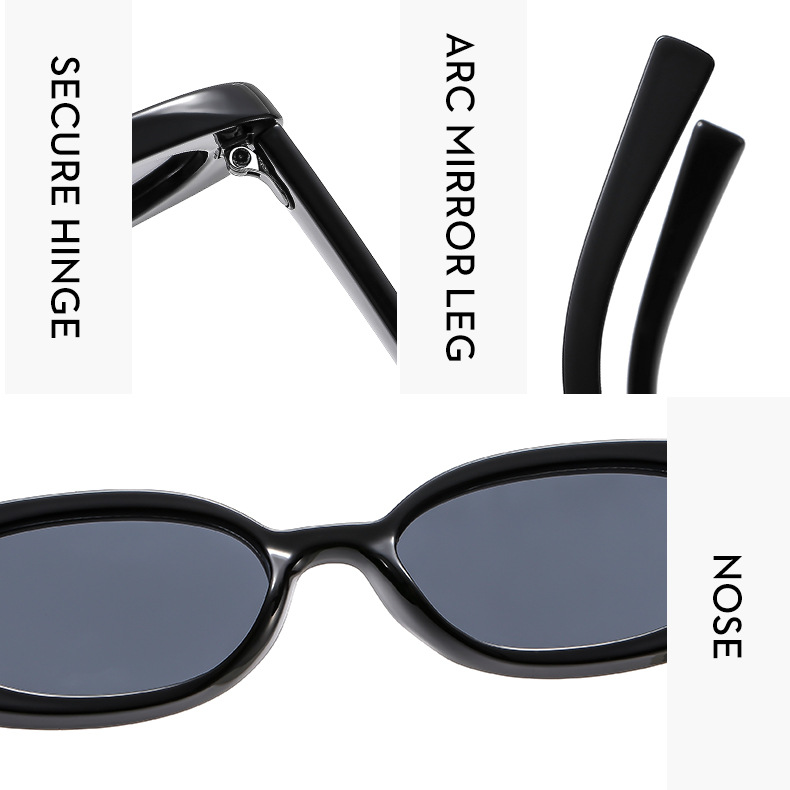 Vacation Classic Style Streetwear Geometric PC UV400 Protection Oval Frame Full Frame Women's Sunglasses display picture 10