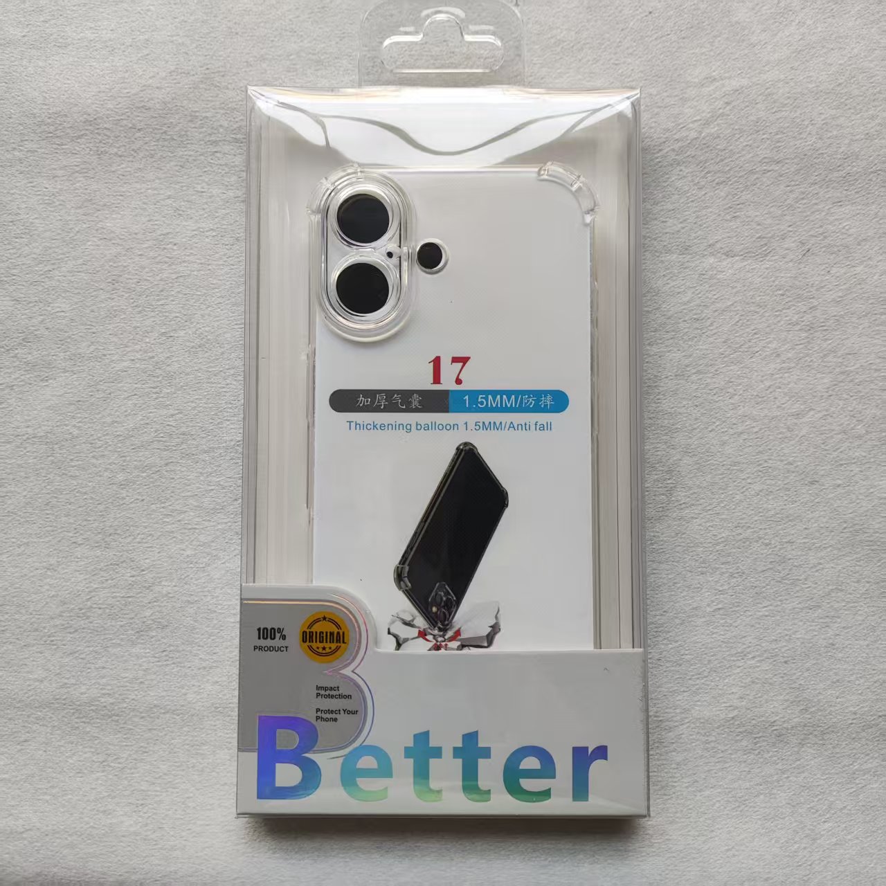 Funda de alta calidad para iPhone 17, con protección anticaídas en las cuatro esquinas y grosor de 1.8, compatible con Apple 16 Pro Max 14.