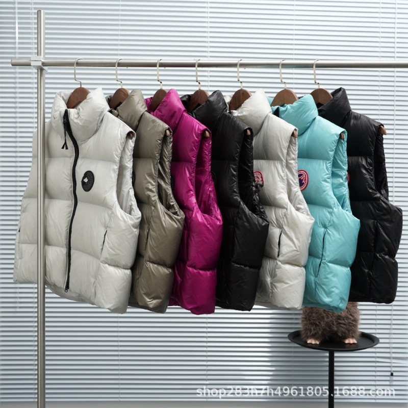Putian New Canada Goose Black Label down Vest Jacket, Same Style as Canada, Unisex Crofton Vest Coat 2257Mb