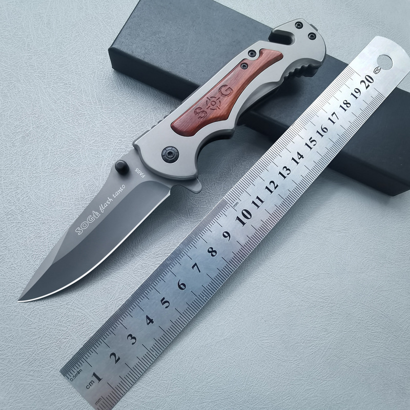 外贸热销高硬度锋利多功能野营刀便携带户外工具不锈钢折刀战术刀