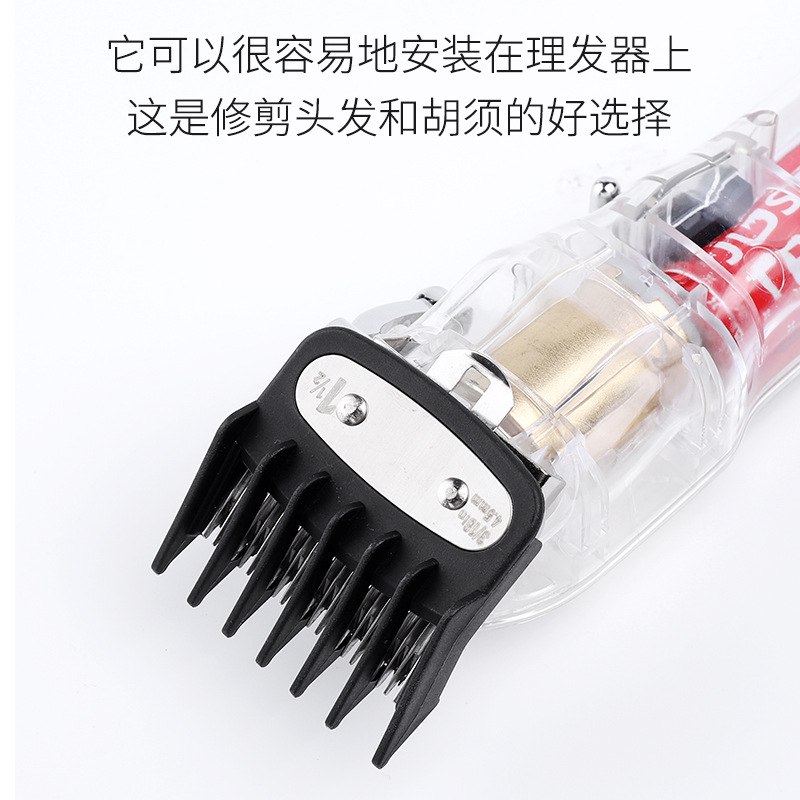 Transfronterizo nuevos accesorios de Clipper eléctrico con hebilla de hierro límite peine 2 traje de posicionamiento peine herramienta de corte de pelo de 3 piezas pinza