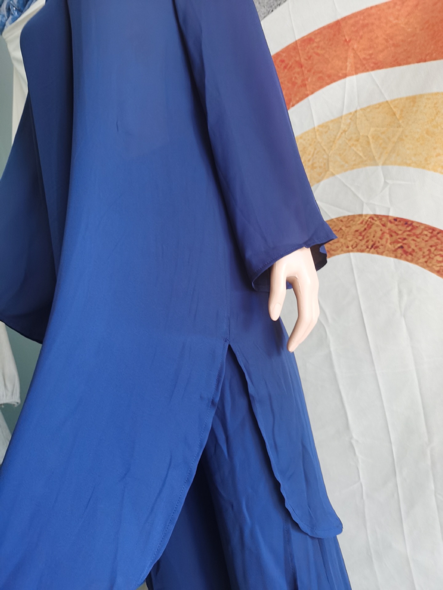 GraceChic Malaysia Women's 2024 Spring New Long Sleeve Shirt Wide Leg Pants Set Elegant Commuting Fashion Versatile_voghion.com