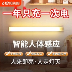 白色LED人体誘導小夜灯磁気吸引充電酒箱タンス学生寮クロスボーダー長条灯卸売り