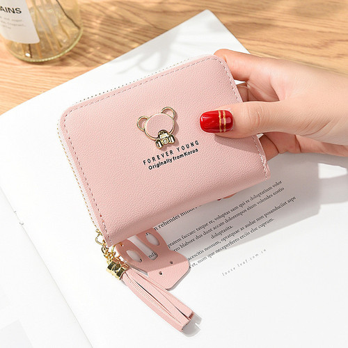 【Ship Same Day】Lady Minimalist Wallet Cute Student Children Wallet Card Holder Import Export Cross-border Wallets