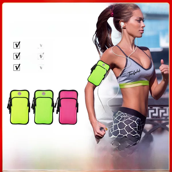 Outdoor Waterproof Mobile Phone Arm Bag, Sports Diving Material Mountaineering Bag, Wrist Bag for Men and Women, Fitness Breathable Running Arm Bag, Customized