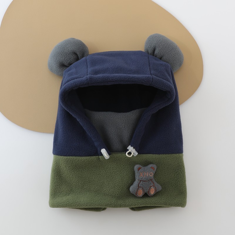 Sombrero para bebés de invierno más vello grueso sombrero a prueba de frío para niños y niñas máscara de viento de otoño y invierno