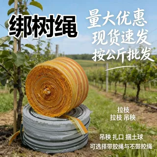 捆扎绳子批发捆绑带园林果树拉枝绳拉枝土球蔬菜打包包装布条农用
