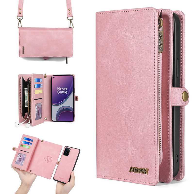 Suitable for Samsung S23 Wallet Phone Case S23Ultra Card-Inserting Phone Case S21 Magnetic Two-In-One Lanyard