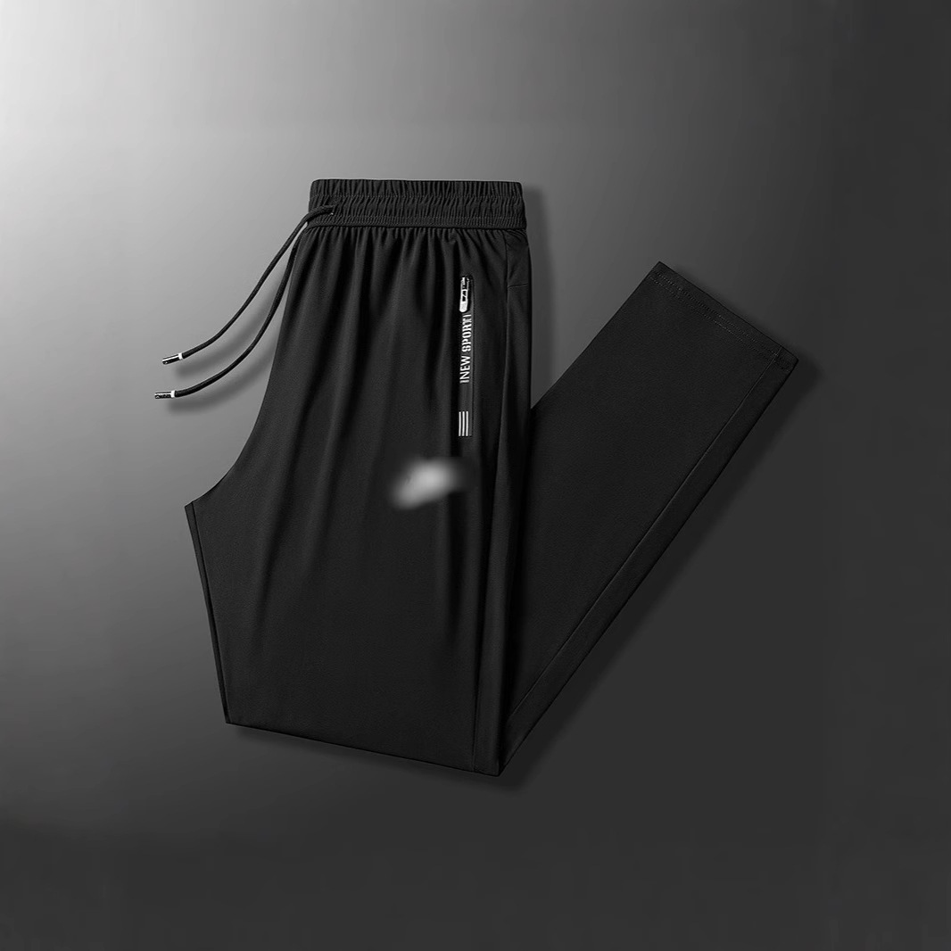 Summer ultra thin silk quick dry breathable trousers