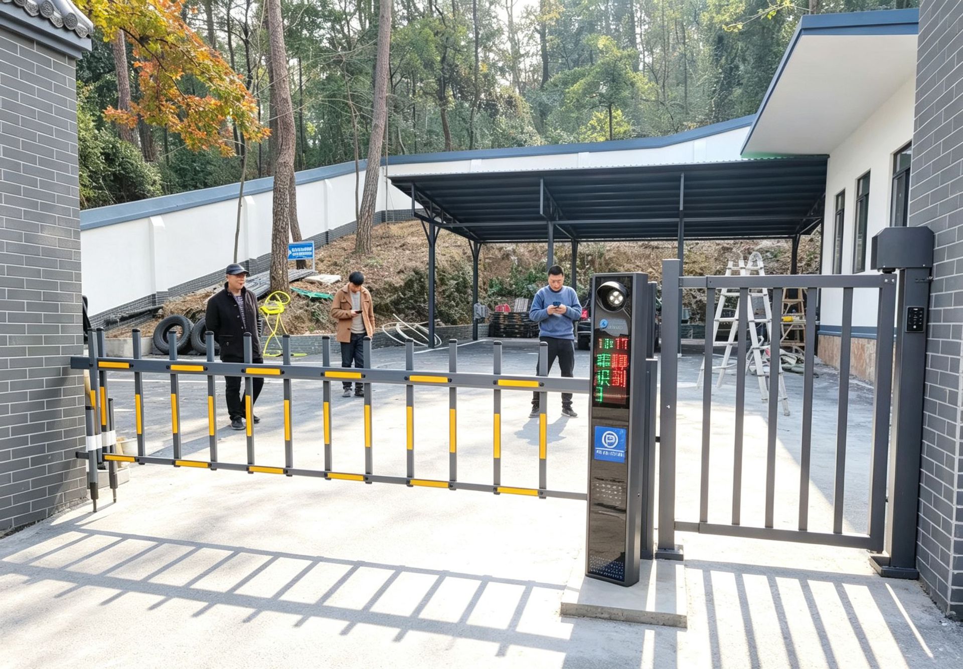 License Plate Recognition Gate Barrier, Vehicle Automatic Access Control System Source Manufacturer, Parking Lot Gate Barrier System