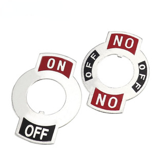 12mm Toggle Switch Sign Nameplate Shaking Head Rocker Handle Switch Sign Sign Aluminum Sheet