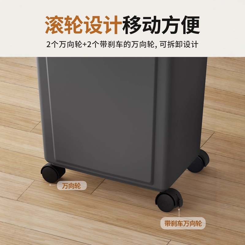 車輪付き大型キッチンゴミ箱、フィルター付きホームケータリング、オフィス寮、屋外ゴミ箱、ホテル商業用|undefined
