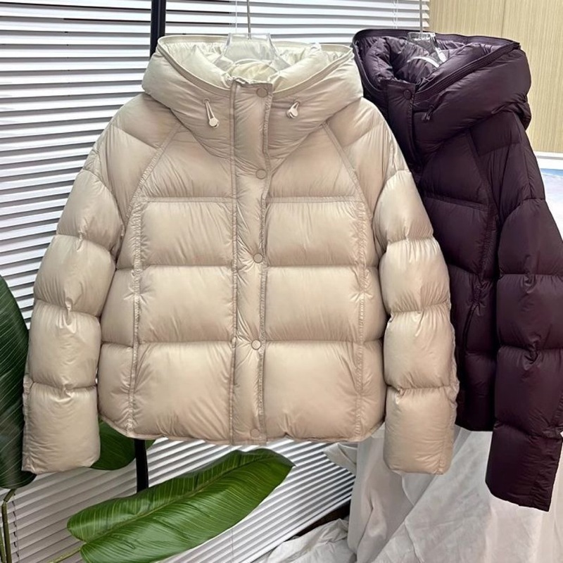 高级感超好看泡芙棉服冬季新款爆款短款连帽面包云朵宽松棉衣批|undefined