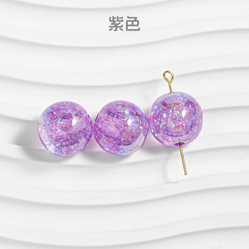 [10 - 30 paquetes] cuentas de resina ecológicas 16mm cuentas de resina redondas cadenas de teléfonos móviles DIY material al por mayor en stock